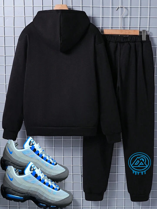 Drip Tracksuit Set (Blue)