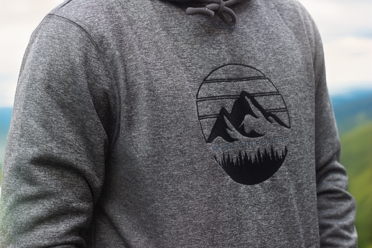 Grey Marl X Black Hoodie