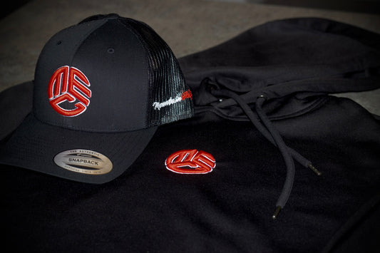 NEW Black/Red Logo Cap
