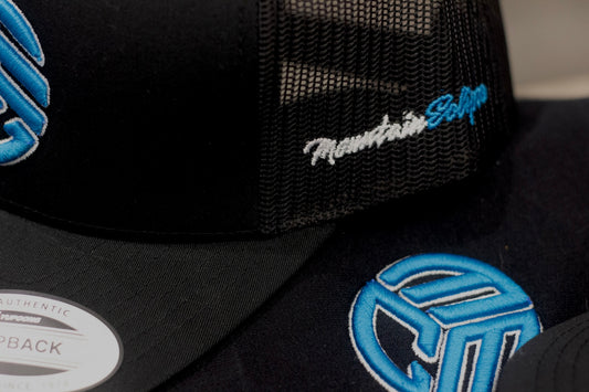 NEW Black/Blue Logo Cap