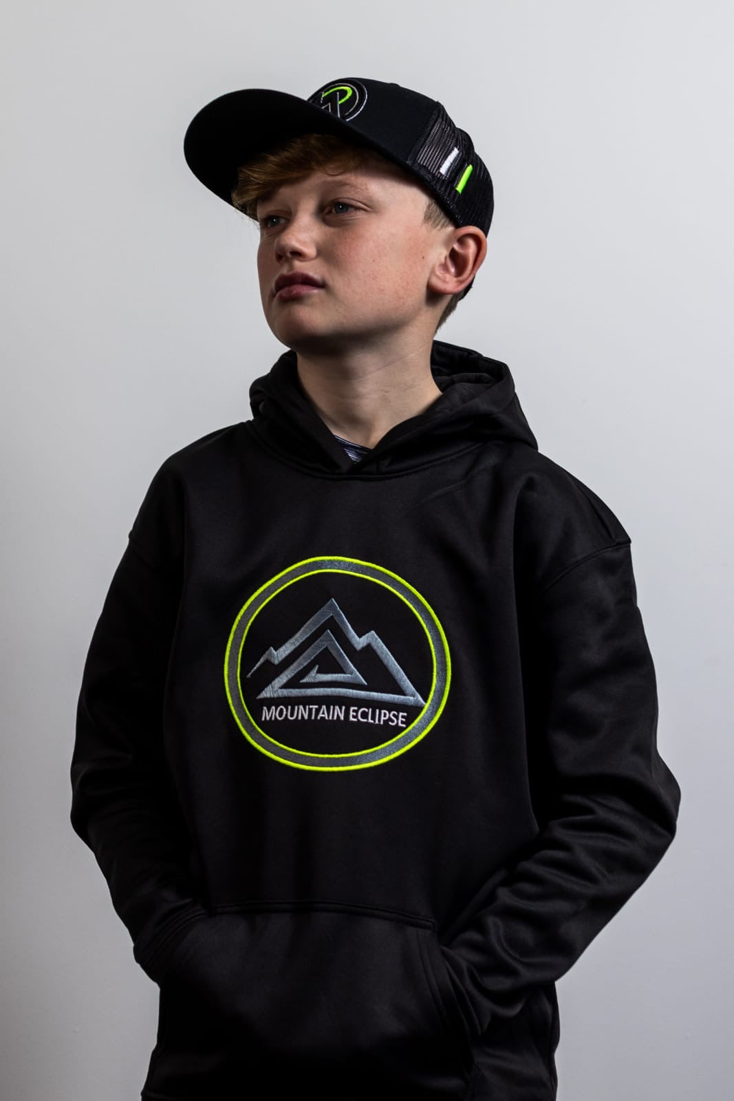 Flash Neon Hoodie Black