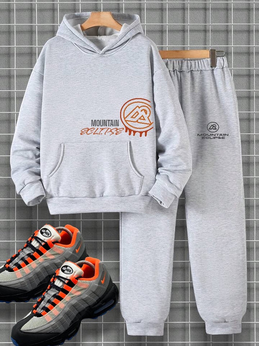 Drip Tracksuit Set (Burnt Orange)